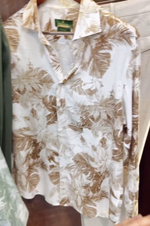 Men Classic Tropical Printed Pure Cotton Casual Shirt