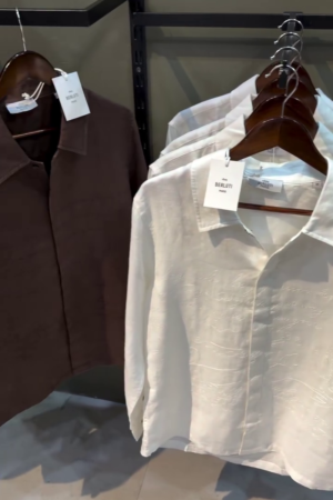 Textured Opaque Linen Casual Shirt