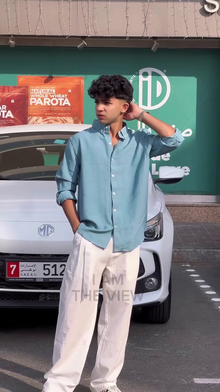 Redloop Pure Linen Slim Fit Opaque Casual Shirt - Image 2