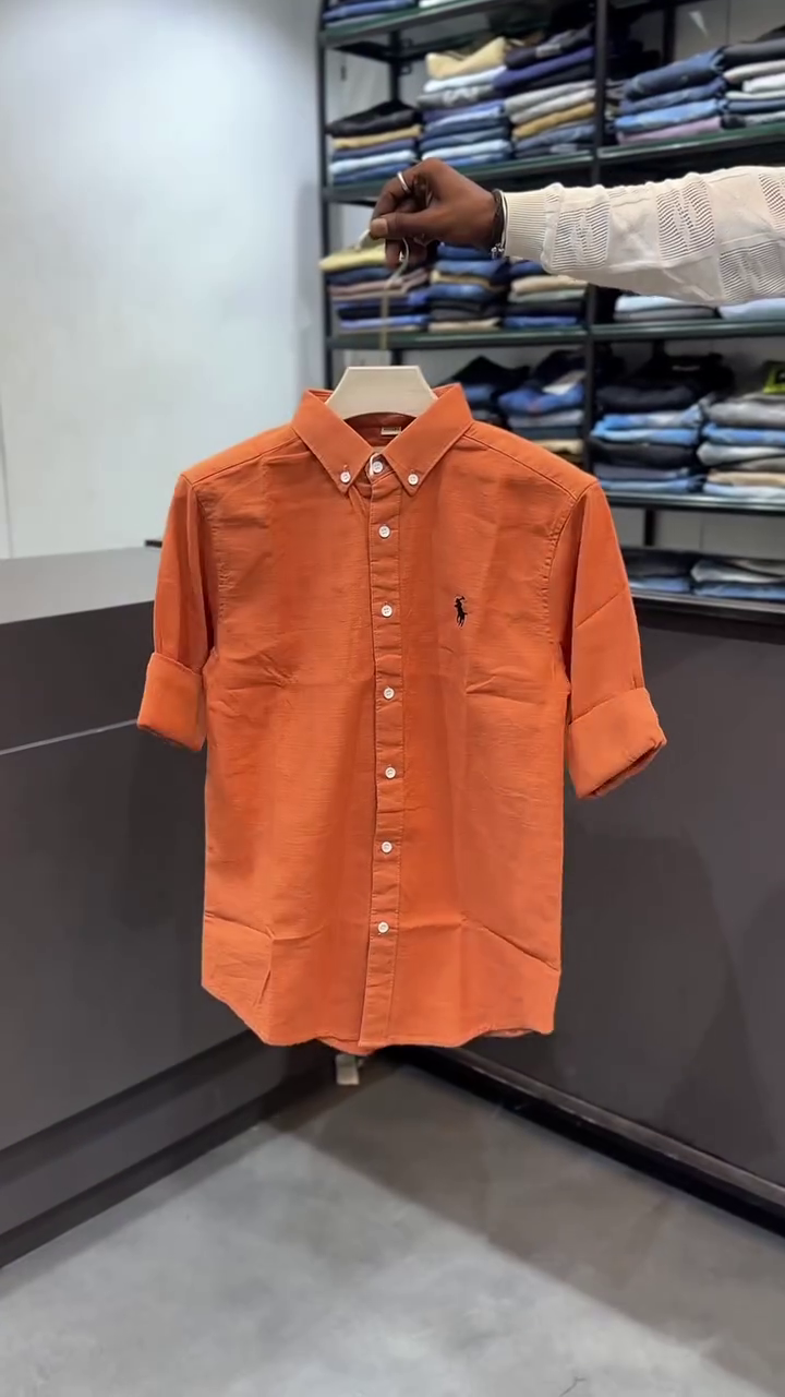 Men Olive Green Solid Regular Custom Fit Poplin Smart Casual Shirt - Image 7