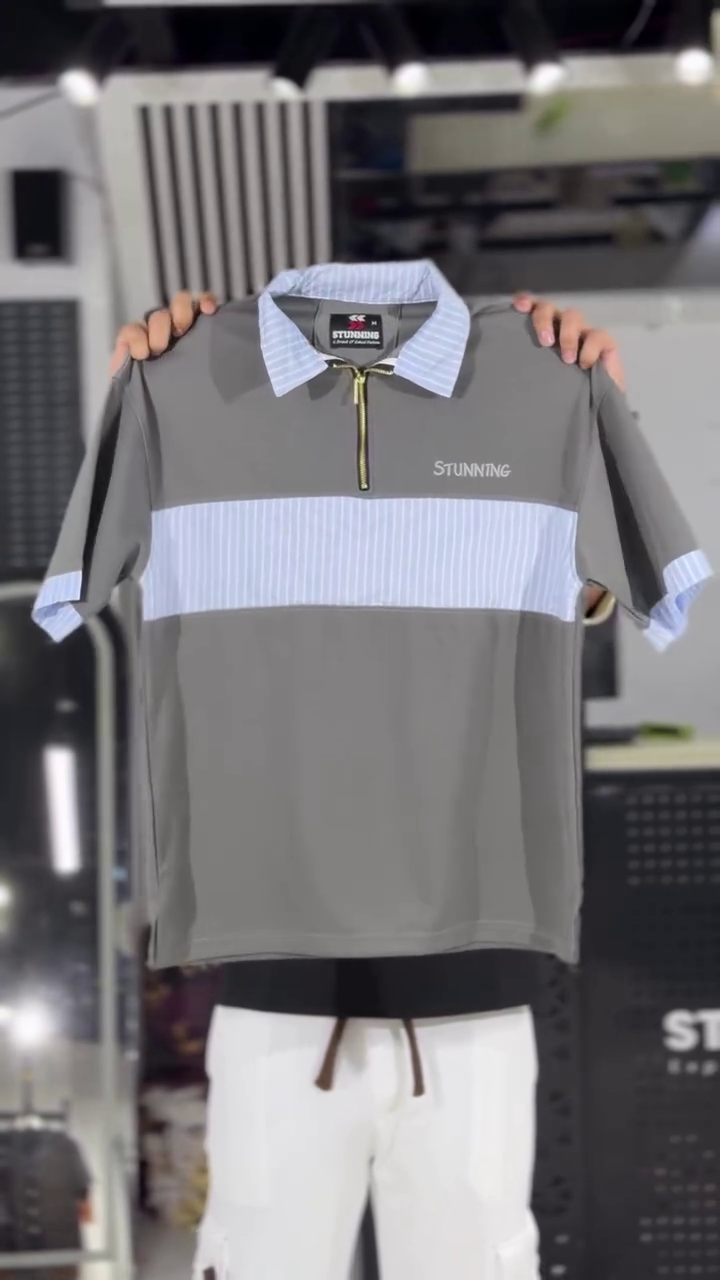 Printed Pure Cotton Polo Collar T-Shirt With Shorts Co-Ords - Image 4