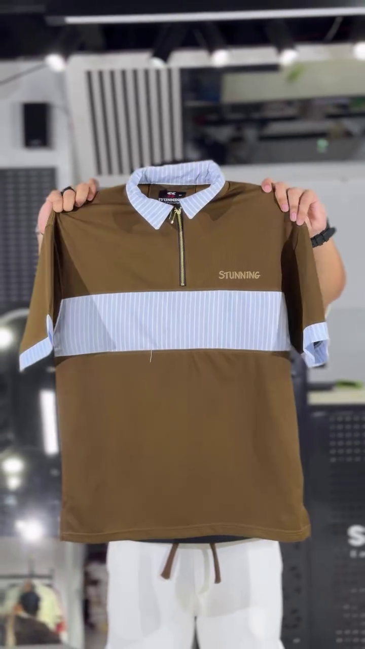 Printed Pure Cotton Polo Collar T-Shirt With Shorts Co-Ords - Image 3
