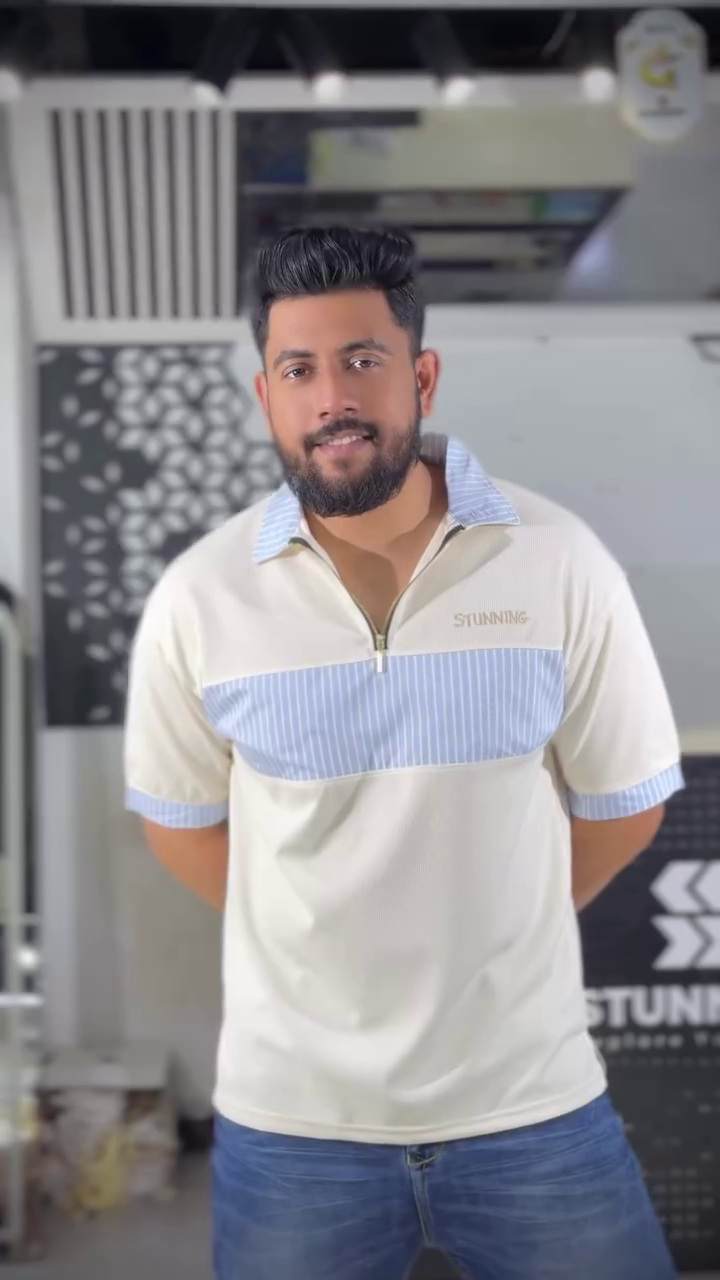 Men Colourblocked Polo Collar T-shirt - Image 14