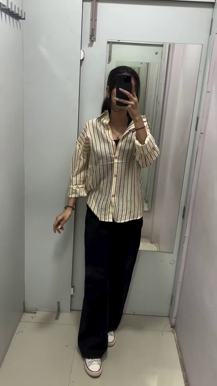 Women Straight Relaxed Fit Spread Collar Solid Satin Casual Shirt - Image 6