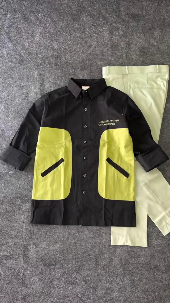Men Rust Orange Slim Fit Casual Shirt - Image 5