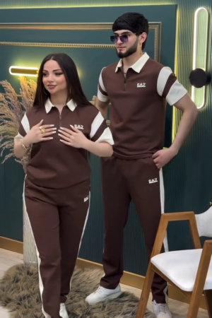 Men Coffee Brown Polo Collar T-shirt