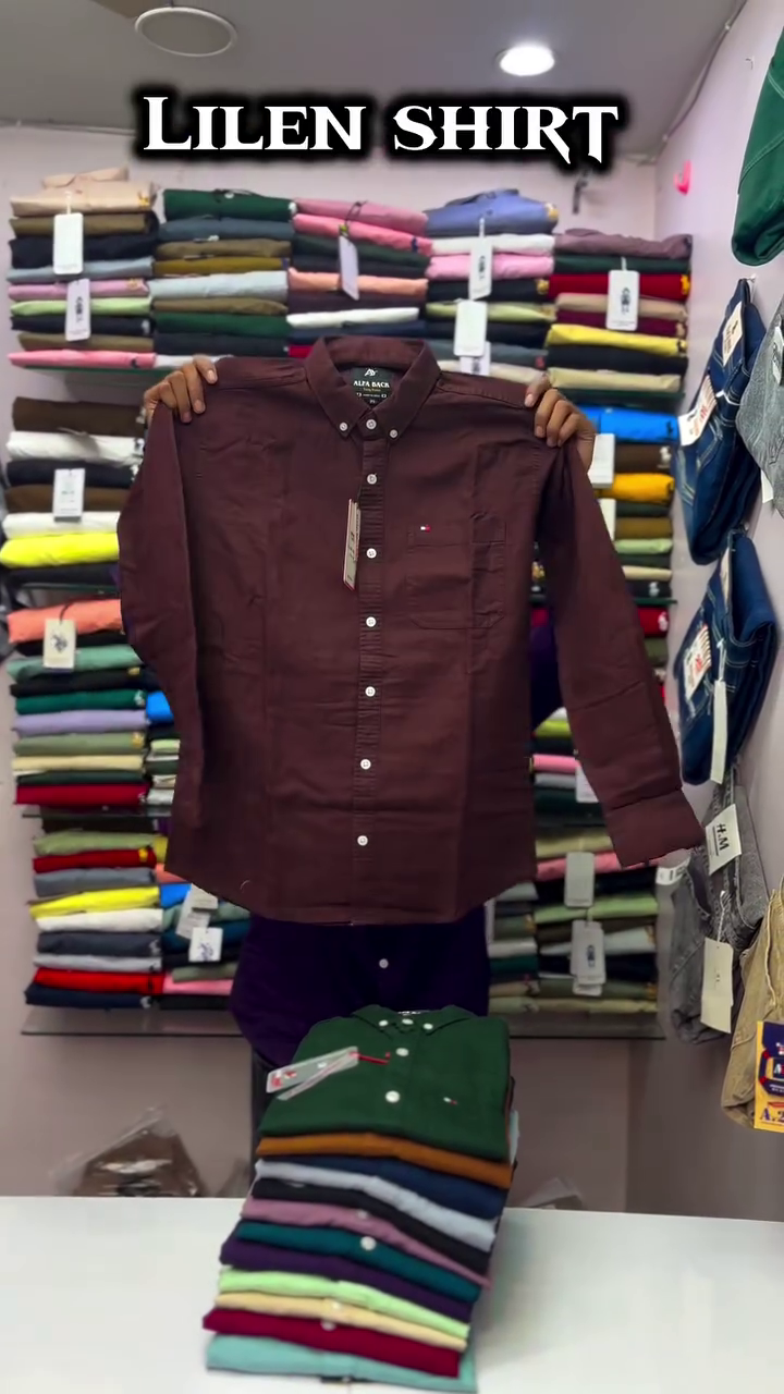 Button-Down Collar Pure Cotton Opaque Shirt - Image 14