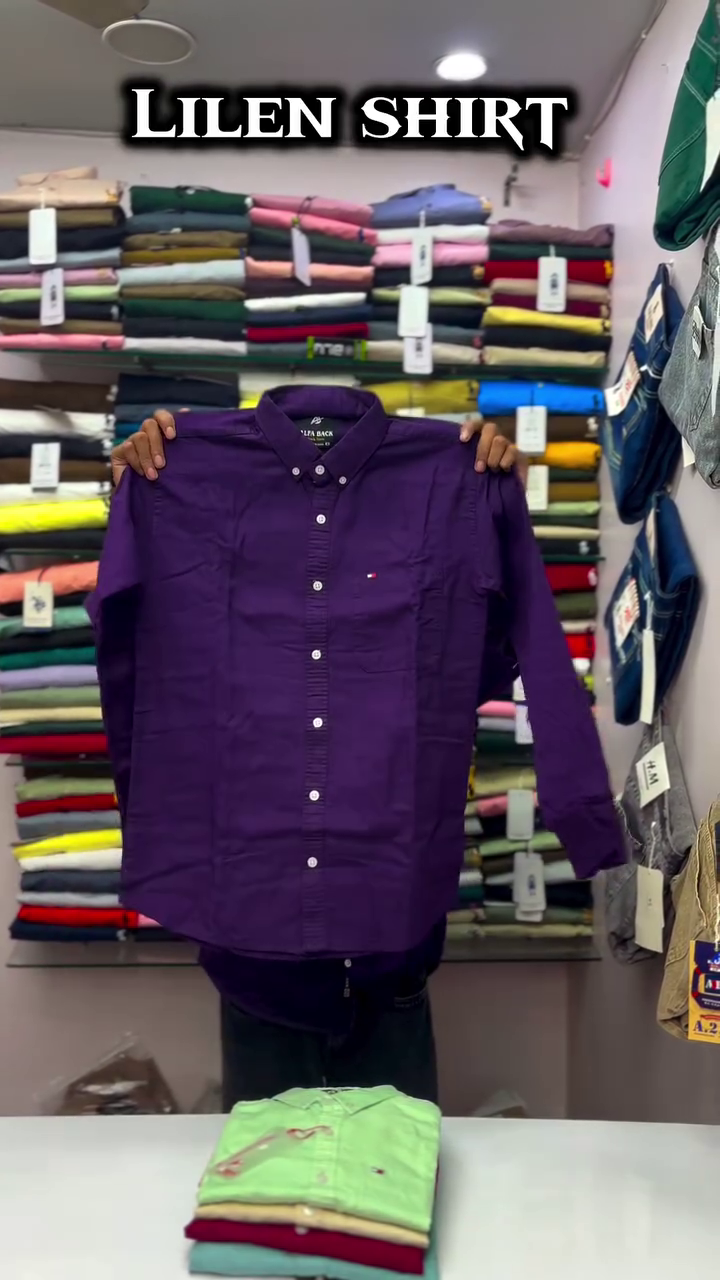 Button-Down Collar Pure Cotton Opaque Shirt - Image 6