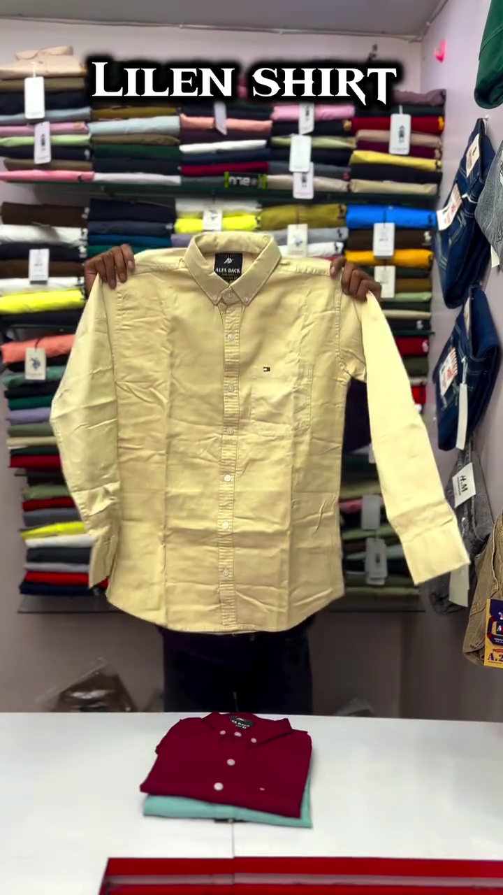 Button-Down Collar Pure Cotton Opaque Shirt - Image 4