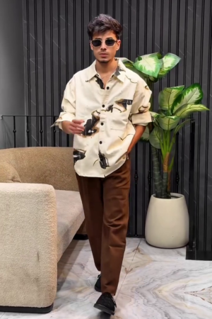 Men Slim Fit Printed Casual Shirt