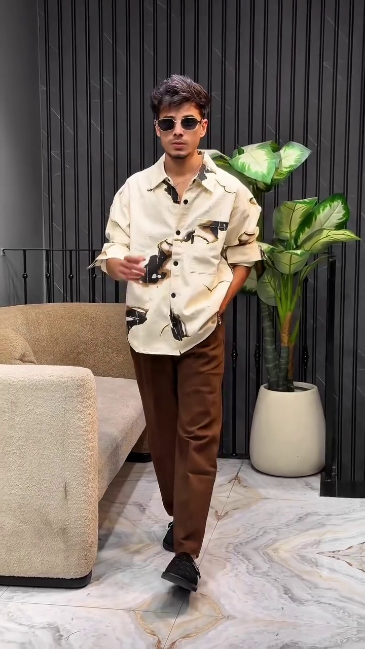 Men Slim Fit Printed Casual Shirt