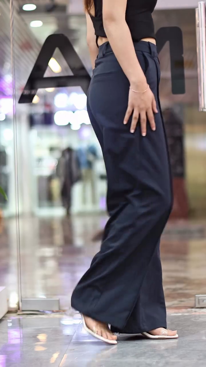 Women Solid Pleated Mid-Rise Regular Trousers - Image 11