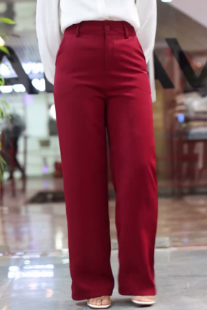 Women Maroon Trouser