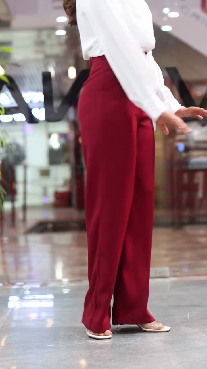 Women Maroon Trouser - Image 12
