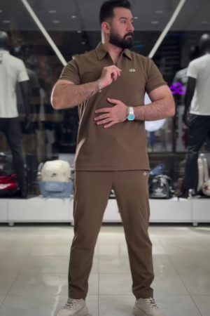 Polo Collar Short Sleeves Pure Cotton T-Shirt