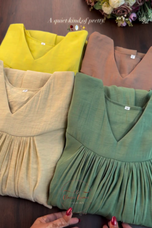 Embroidered Round Neck Top & Palazzos Co-Ords