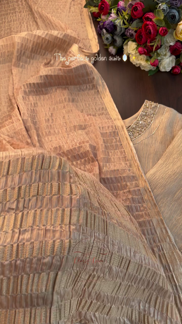 Women Floral Yoke Design Panelled Kurta with Trousers & With Dupatta - Image 3