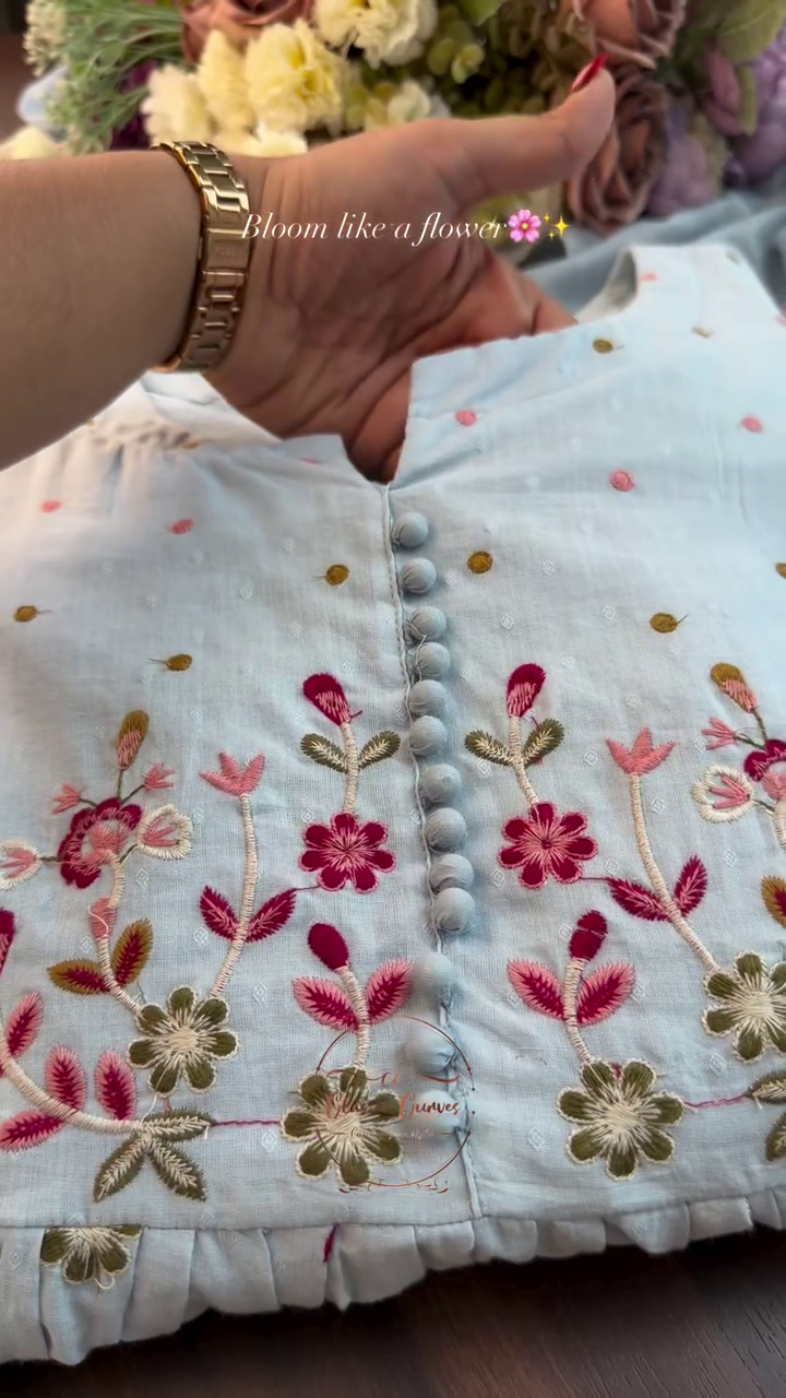 Kalini Women Peach Georgette Floral Print Flared Top - Image 22