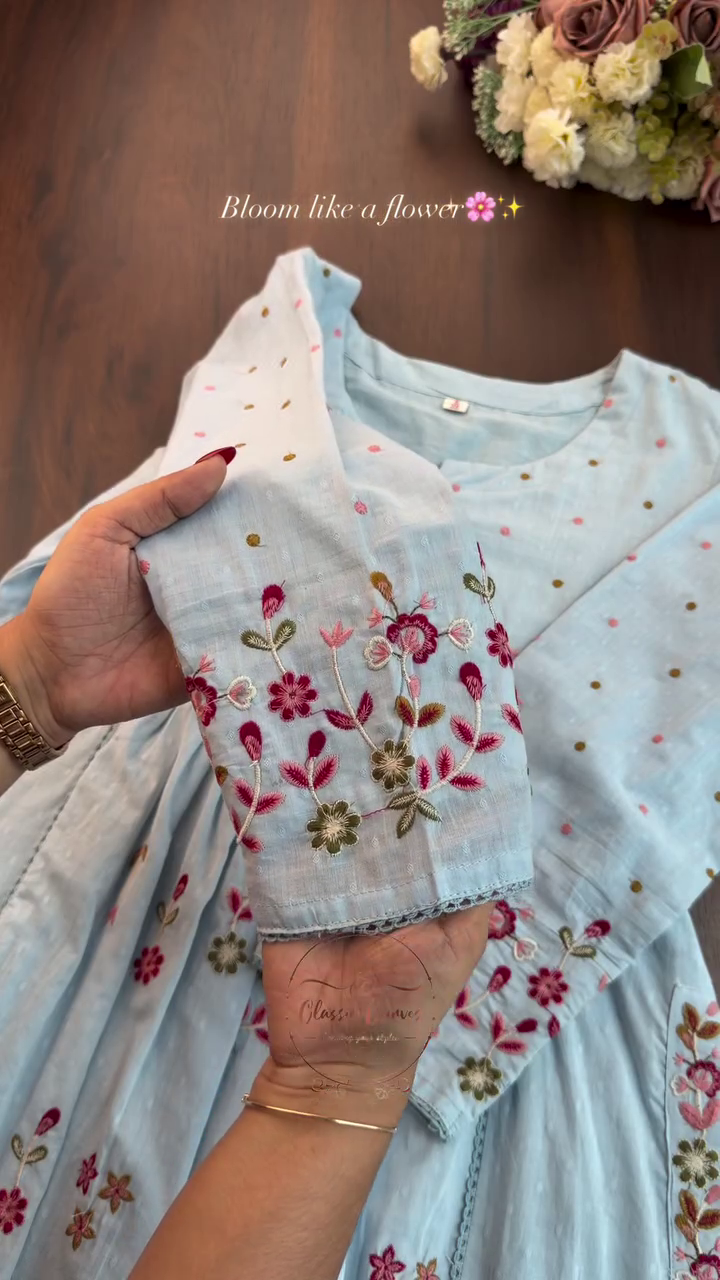 Kalini Women Peach Georgette Floral Print Flared Top - Image 13