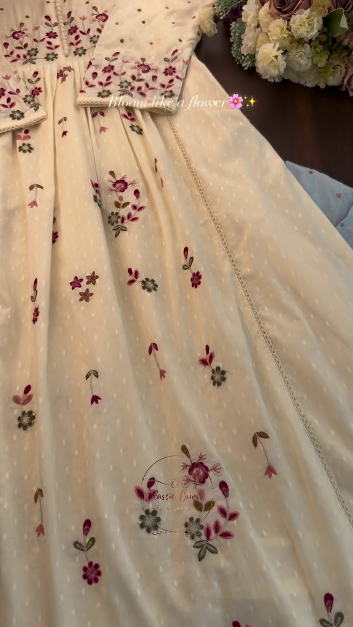 Kalini Women Peach Georgette Floral Print Flared Top - Image 7