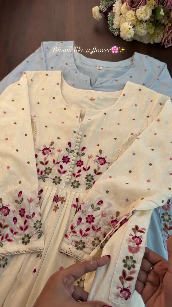 Kalini Women Peach Georgette Floral Print Flared Top - Image 4