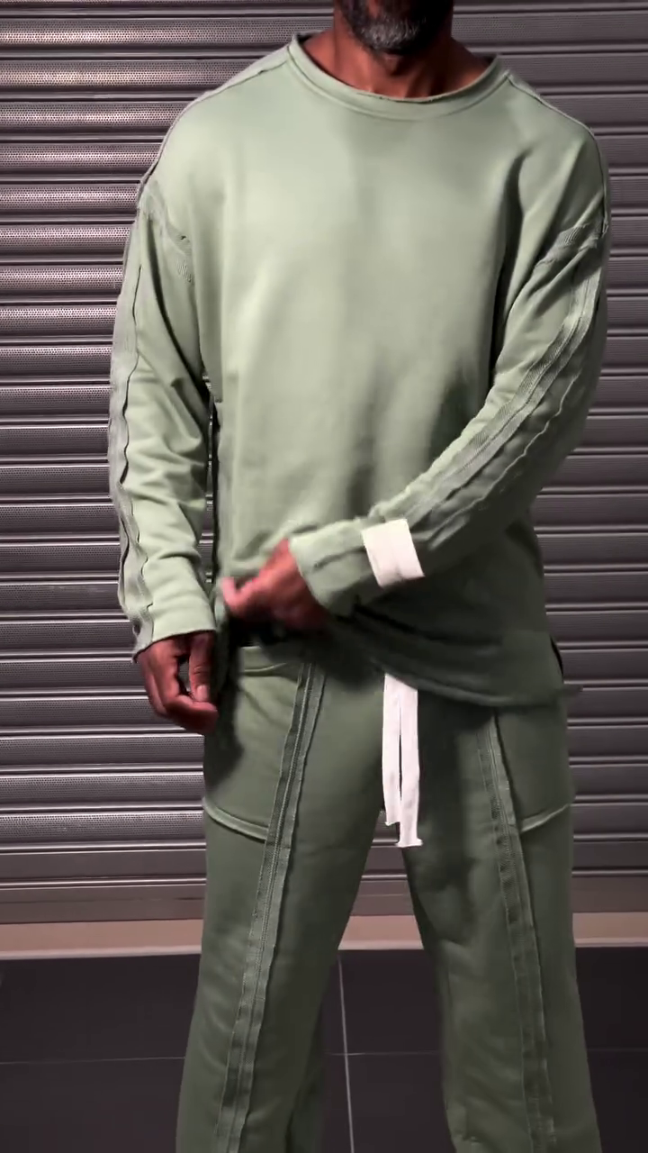 Round Neck Short Sleeves Oversized T-shirt & Joggers