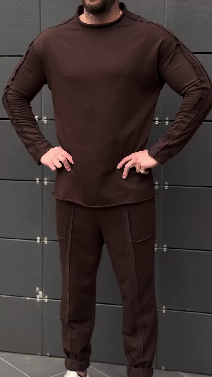 Round Neck Short Sleeves Oversized T-shirt & Joggers - Image 10