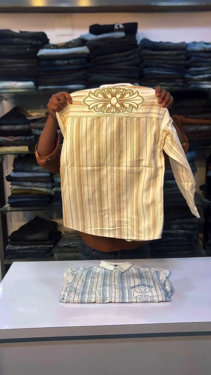 Slim Fit Striped Pure Cotton Casual Shirt - Image 5