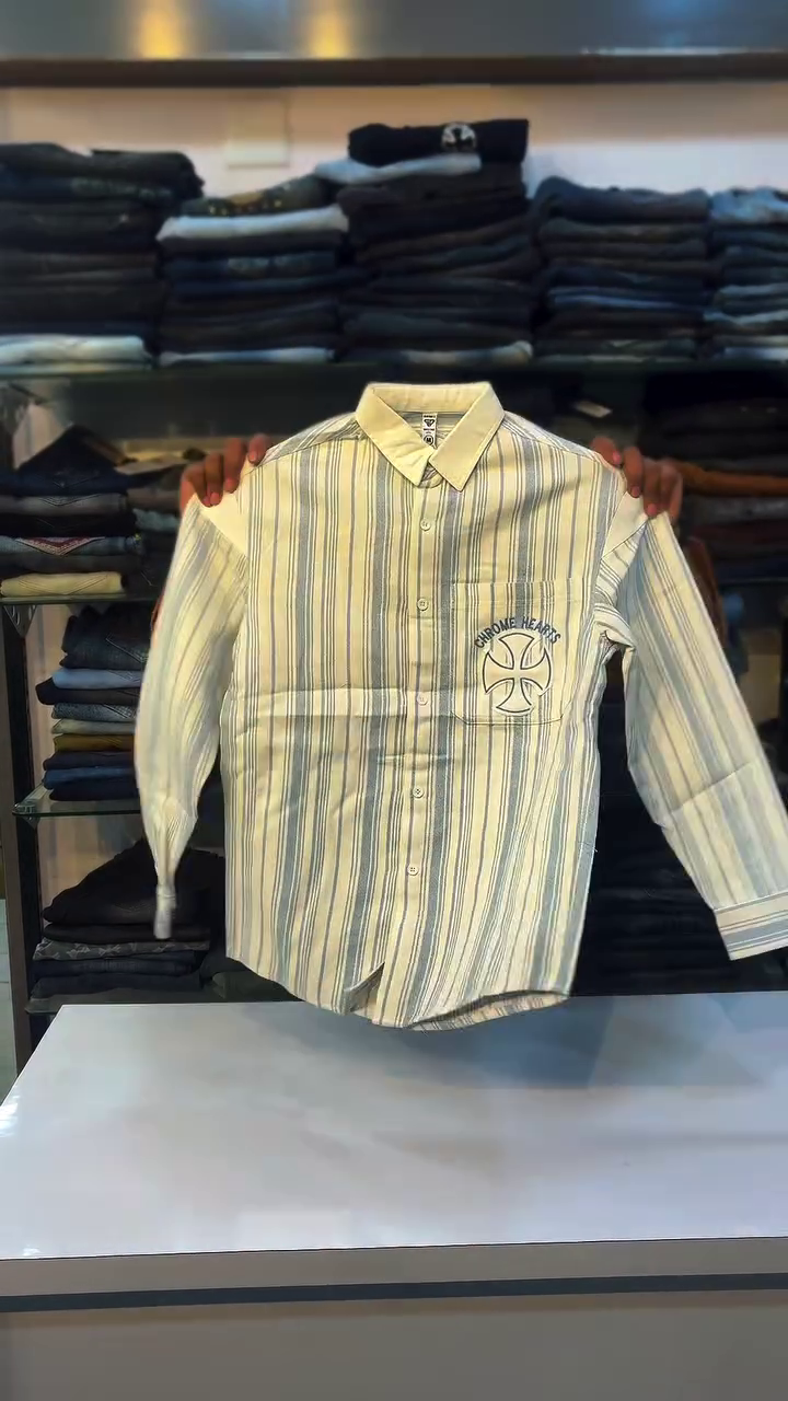 Slim Fit Striped Pure Cotton Casual Shirt - Image 4